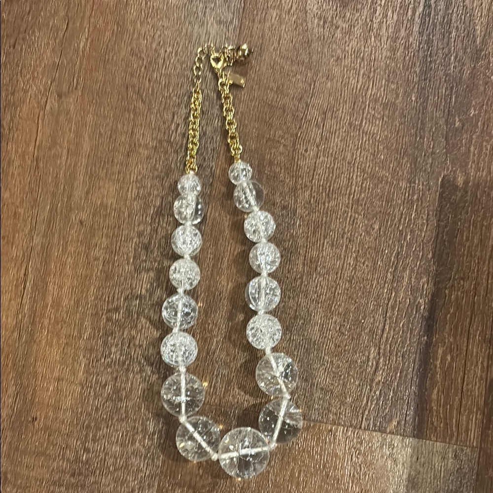 Gold Necklace with Elegant Beads. Kate spade